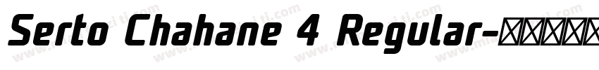 Serto Chahane 4 Regular字体转换